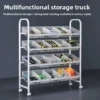 Movable Tool Storage Trolley Rack