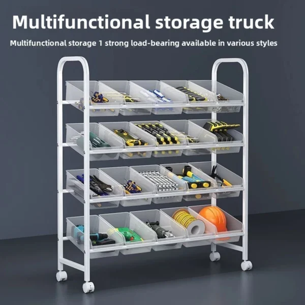 Movable Tool Storage Trolley Rack