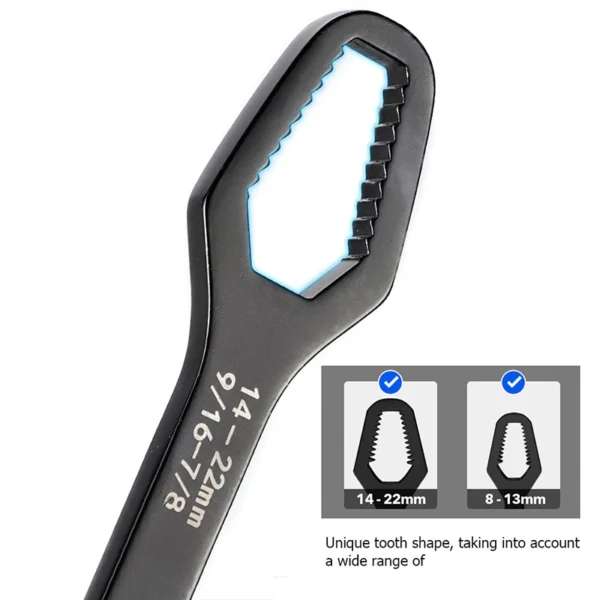 Double End Universal Wrench 8-22mm