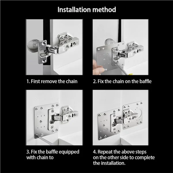 Stainless Steel Cabinet Hinge Repair Plate