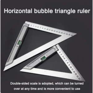 Triangle Ruler With Bubble Level