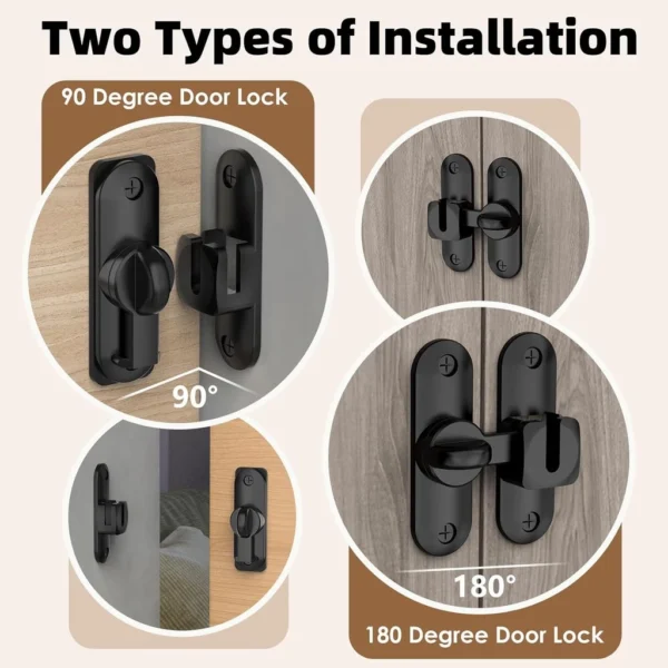Sliding Door Latch 90 180 Degree