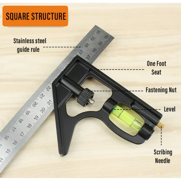 Stainless Steel Combination Square 300mm
