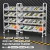 Movable Tool Storage Trolley Rack