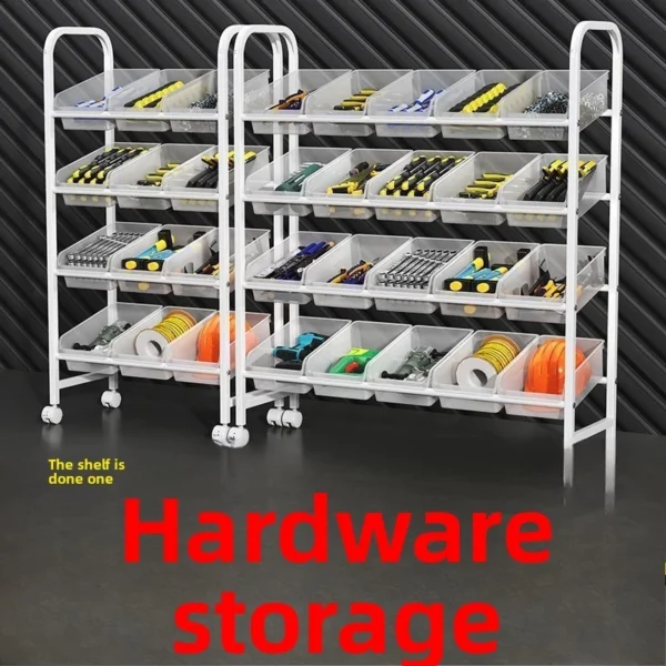 Movable Tool Storage Trolley Rack
