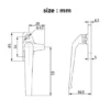 Random Aluminium Casement Window Handle 608