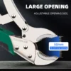 TuoSen 25cm Round Mouth Locking Plier