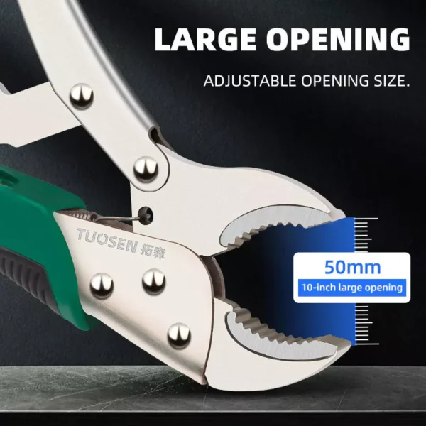 TuoSen 25cm Round Mouth Locking Plier