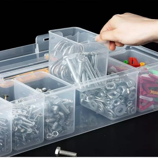 Multi Compartment Hardware Organizer Box